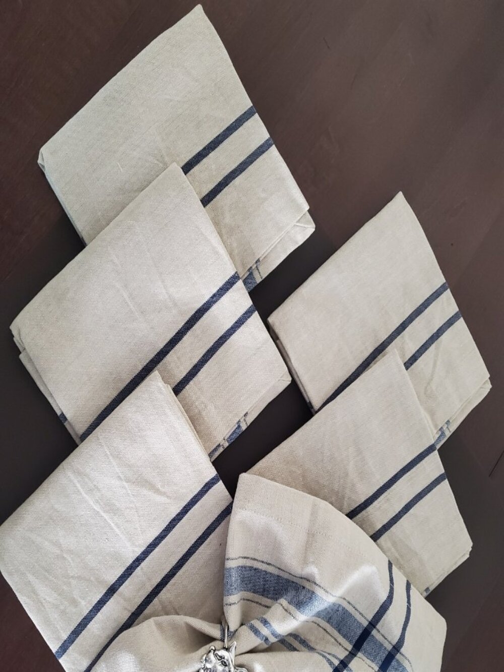SET 6 100% Cotton Napkins - Picture 4 of 5